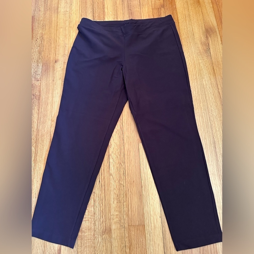 Eileen Fisher Washable Stretch Crepe Slim Ankle size L(g - Picture 4 of 8